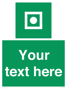 Custom sign safe condition Shipboard general alarm